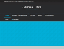 Tablet Screenshot of jukebox-hire.co.uk